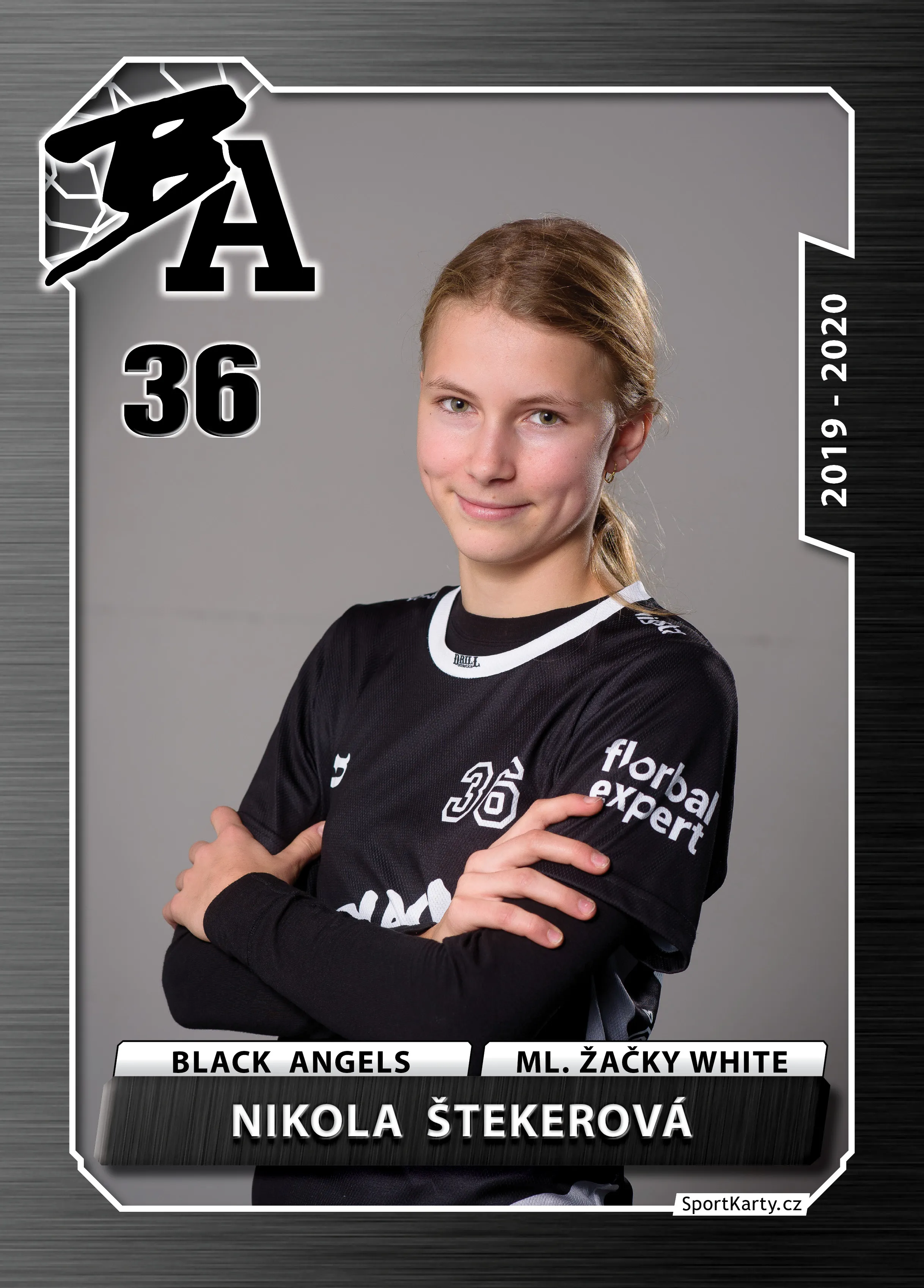 Florbalová kartička Nikoly Štekerové